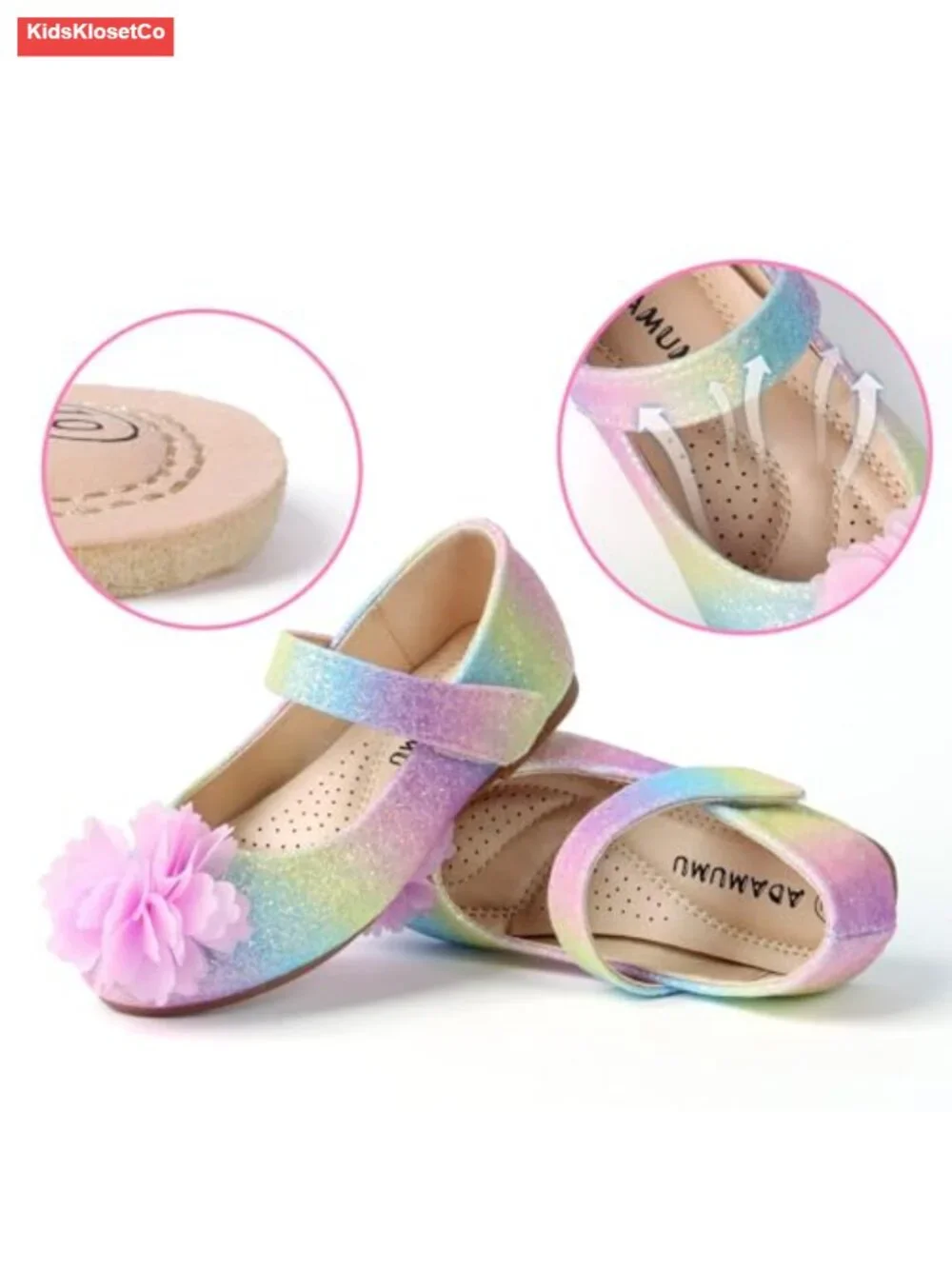 Toddler Mary Jane Flats with Hook & Loop Closure